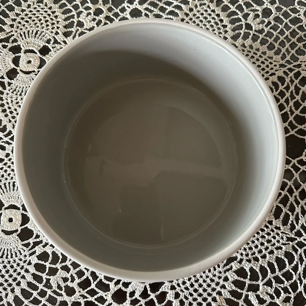 Rae Dunn Magenta Ceramic Dog “SLURP” Bowl